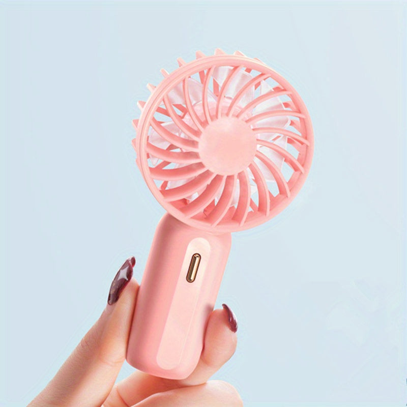 Mini Pocket USB Rechargeable Handheld Fan Compact Outdoor Activity