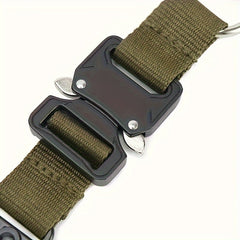 Outdoor Camping Keychain w/ Metal Buckle & Nylon Webbing