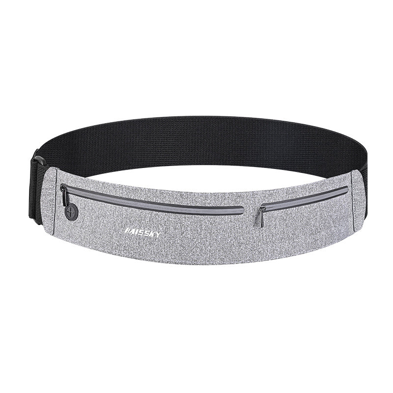 HAISSKY Sports Running Waist Bag Double Zipper Pockets