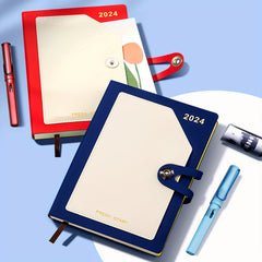 Classic Soft Cover Notebook with Pen Insert 6 Colors Selection