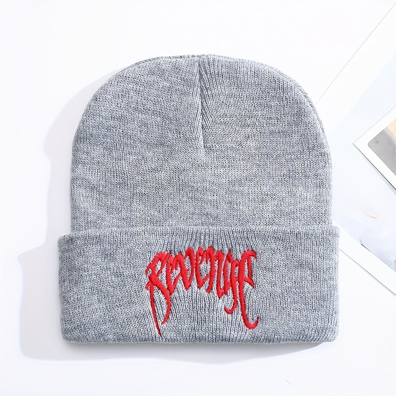 Funky Street Hip-hop Style Embroidered Warm Hat