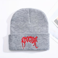 Funky Street Hip-hop Style Embroidered Warm Hat