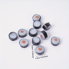 Mini Sushi Model Dollhouse Kitchen Accessories Round Nori Sushi DIY Food Toys