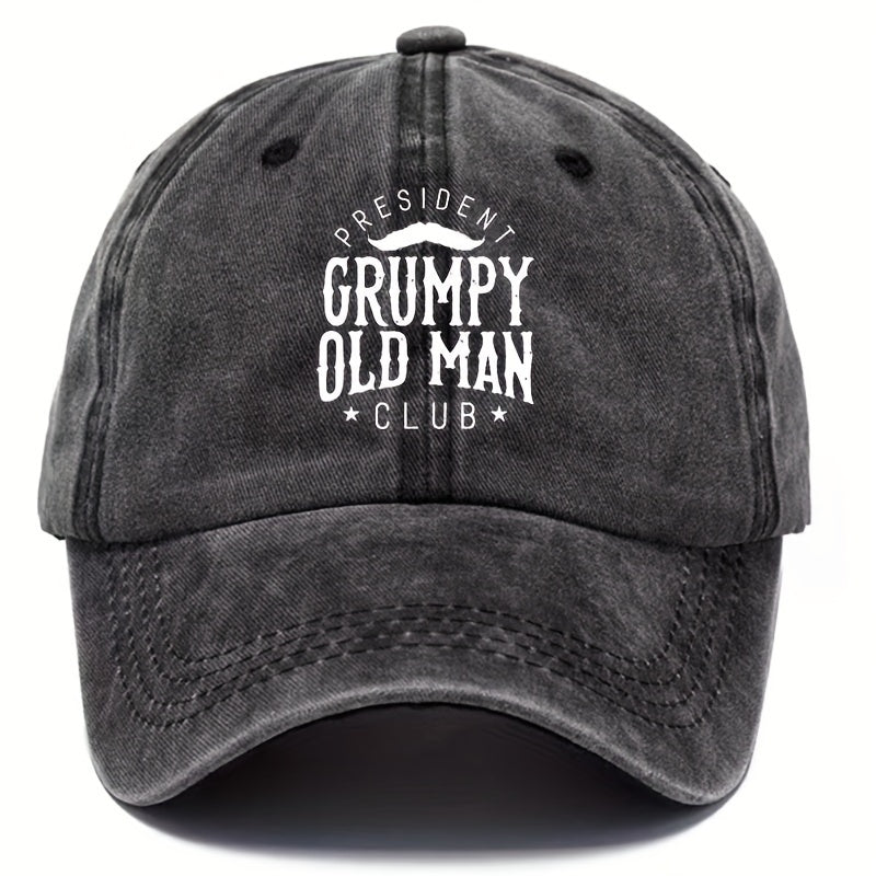 Vintage Distressed Letter Baseball Cap