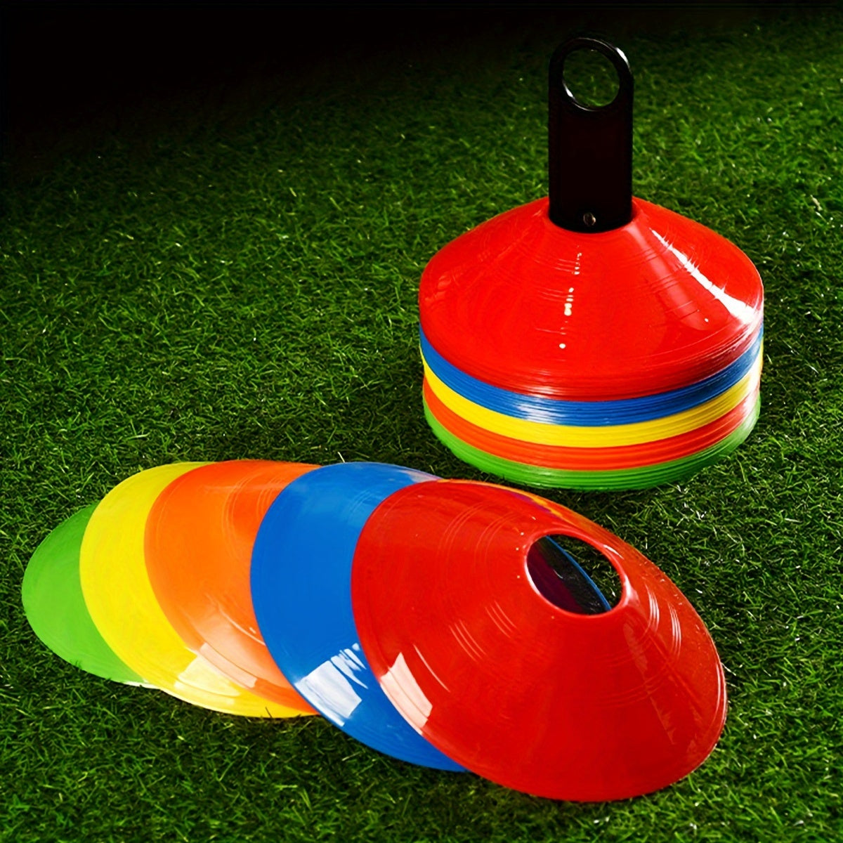 10pcs Soccer Ball Training Disc Agility Speed Equipment