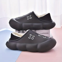 Women's Waterproof Warm Slippers Soft Bottom Non Slip