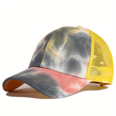 Kids Tie Dye Mesh Cap for Sun Protection