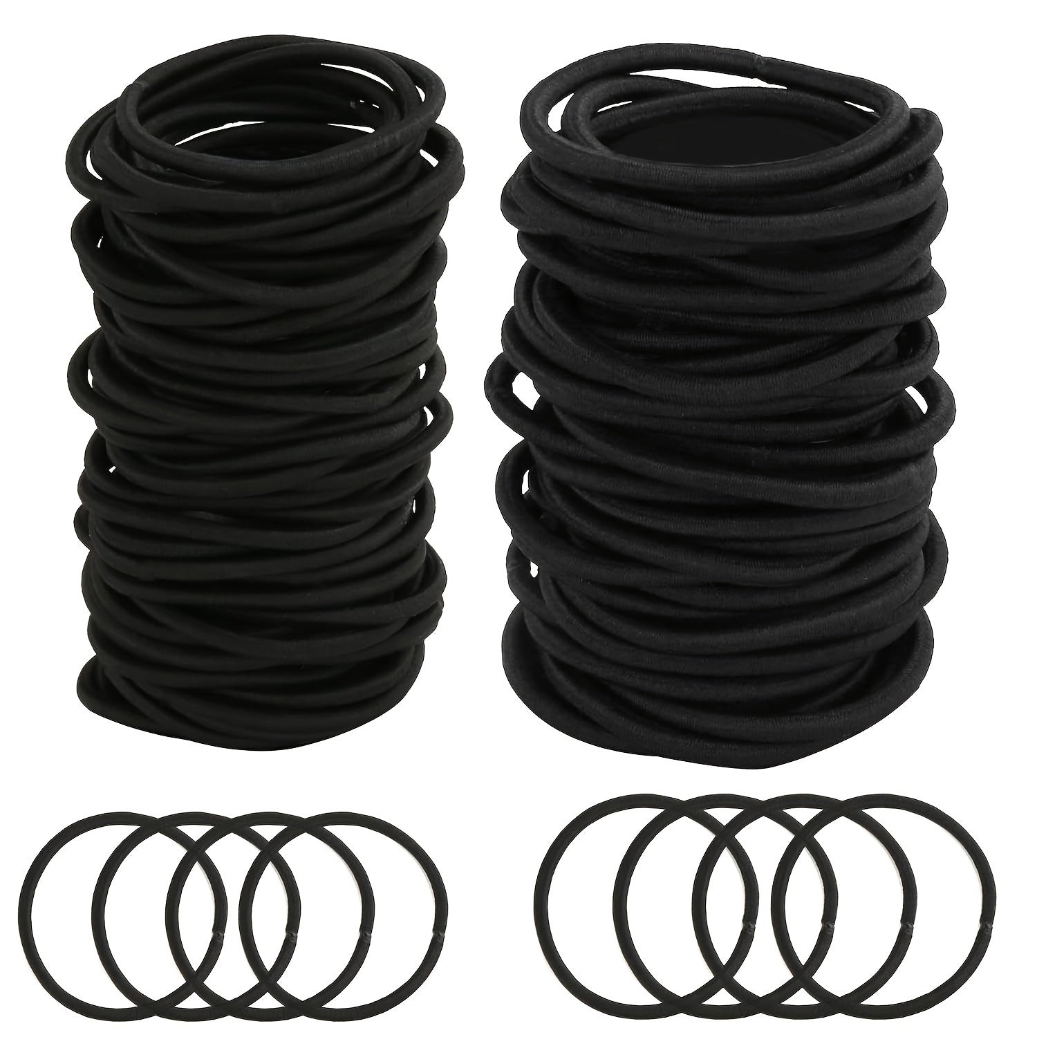 100pcs Thin Elastic Hair Tie Hair Rope Accessories
