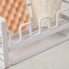 Sink Storage Rack for Sponge and Rag in Kitchen