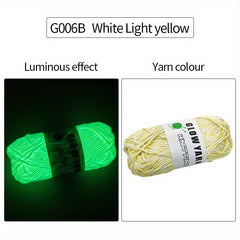 1 Skein Mixed Glow In The Dark Yarn for DIY Knitting and Crocheting