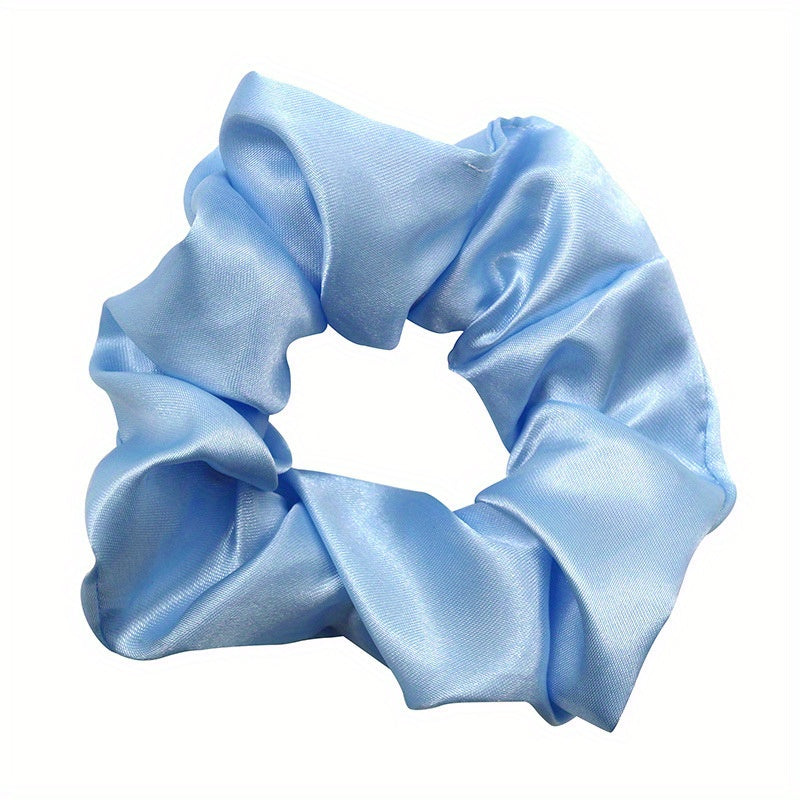 Large Scrunchies Hair Tie Solid Style Hair Rope Elastic Ponytail Holder