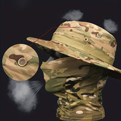 Adjustable Wide Brim Bucket Hat for Fishing Hiking