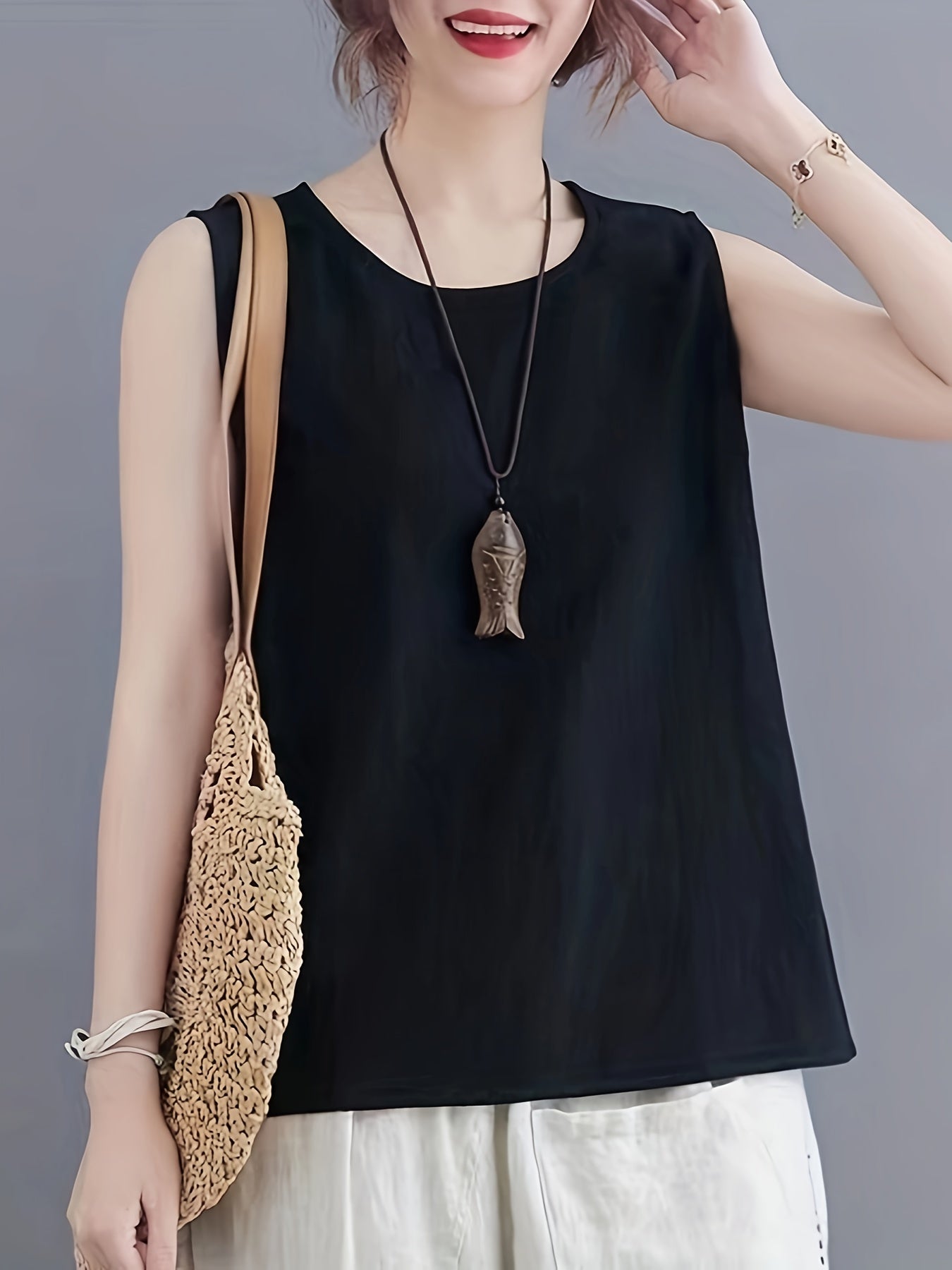 Loose Tank Top Sleeveless Casual Summer Women's Clothing
