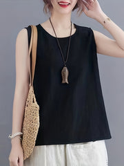 Loose Tank Top Sleeveless Casual Summer Women's Clothing
