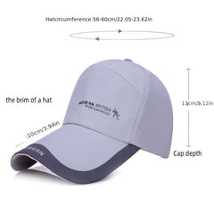 Unisex Hat Plain Curved Sun Visor Hat Outdoor Dustproof Baseball Cap