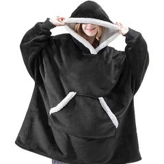 Oversized Hoodie Wearable Blanket Soft Warm Comfortable with Big Pocket