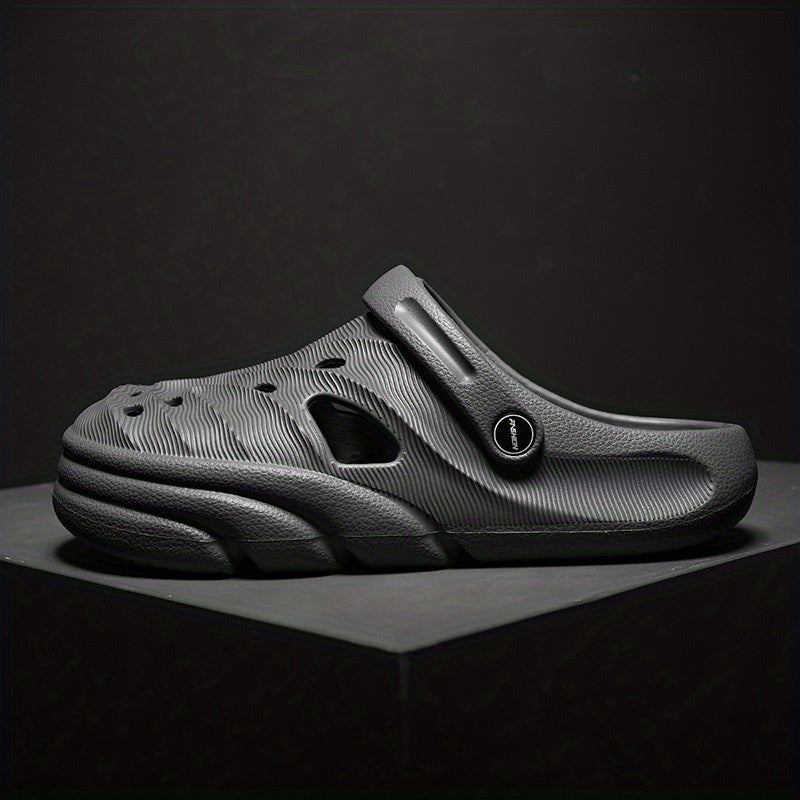 Men's Lightweight Comfy Clogs Hollow Out Non Slip Garden Shoes