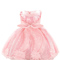 Girls Mesh Princess Dress Formal Dress For Wedding Flower Kids Christmas