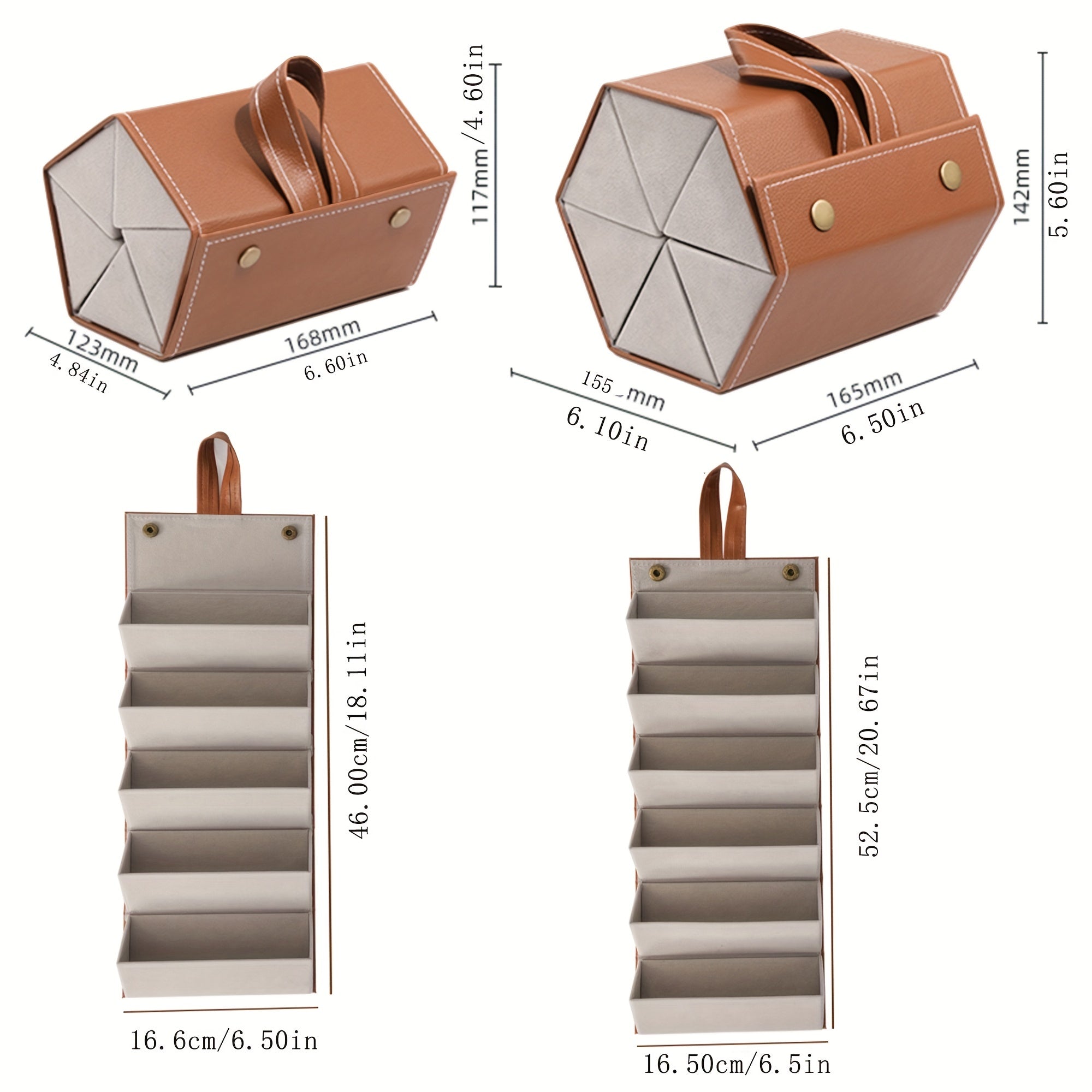 Sunglasses Storage Organizer Eyeglasses Holder Travel Case 6 Slot