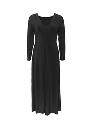 V Neck Long Sleeve Maxi Dress