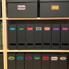 28 Colorful Label Stickers for Containers and Boxes - Easy Organization