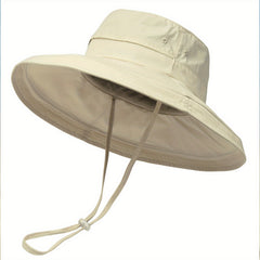 Wide Brim Sun Hat Outdoor UV Protection Bucket Hat