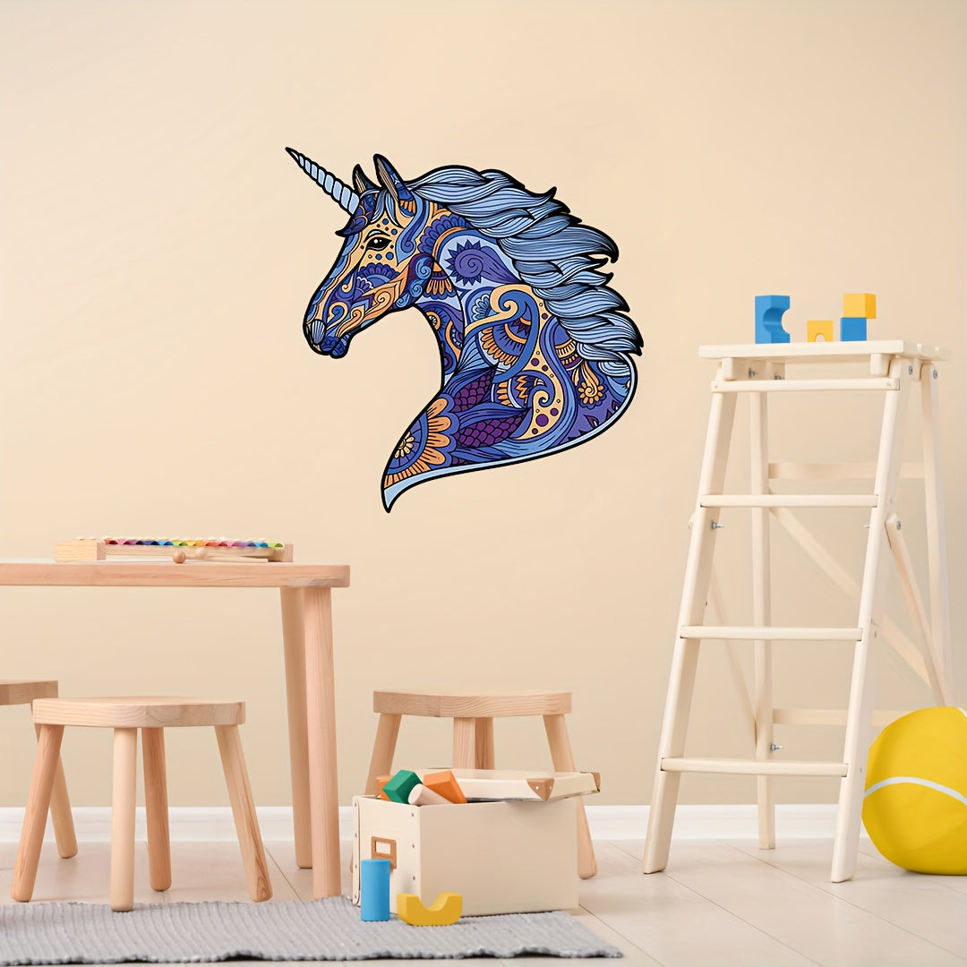 Colorful Horse Wooden Puzzle for Kids and Adults
