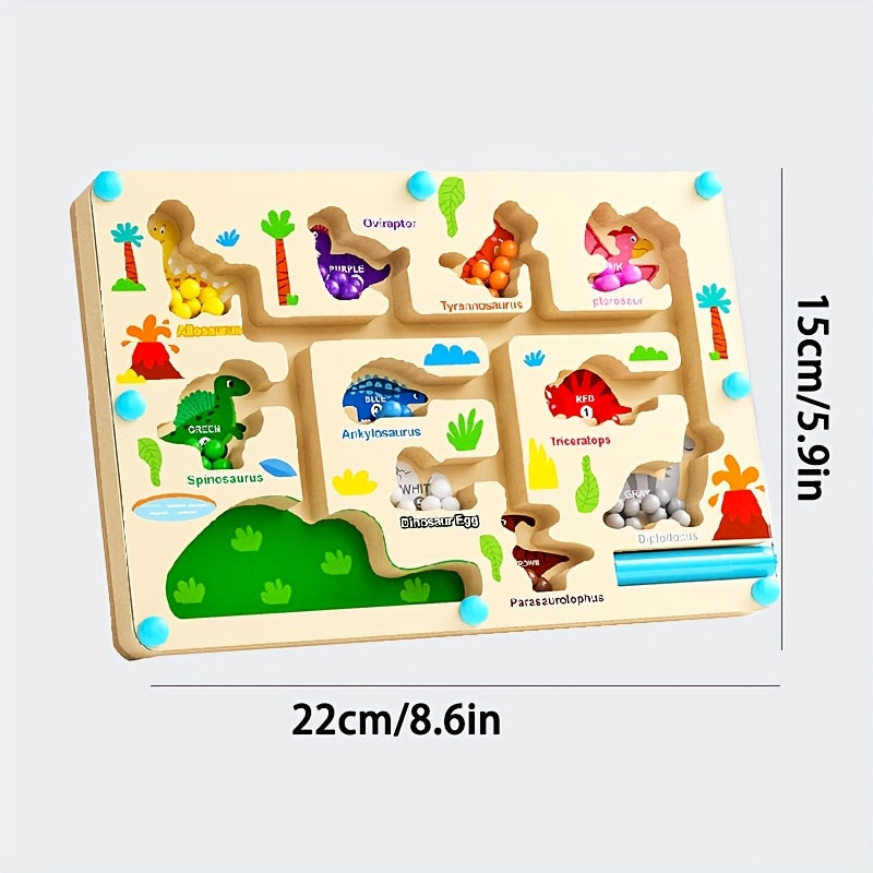 Wooden Magnetic Number Maze Puzzle Toy for Kids