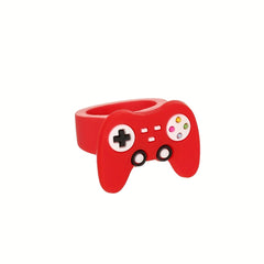 6pcs Game Console Shaped Rings Set Holiday Gift For Boys and Girls
