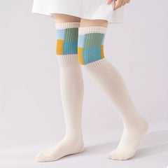 Girls Kids Knee High Socks Breathable Comfy Long Over The Knee Socks