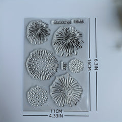 Year Shine Fireworks Clear Stamps for Card Making