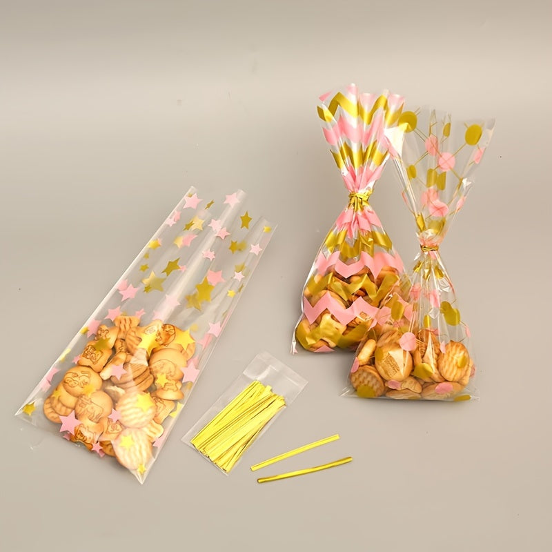 50pcs Polka Dot Gift Bag for Birthday Candy Packaging