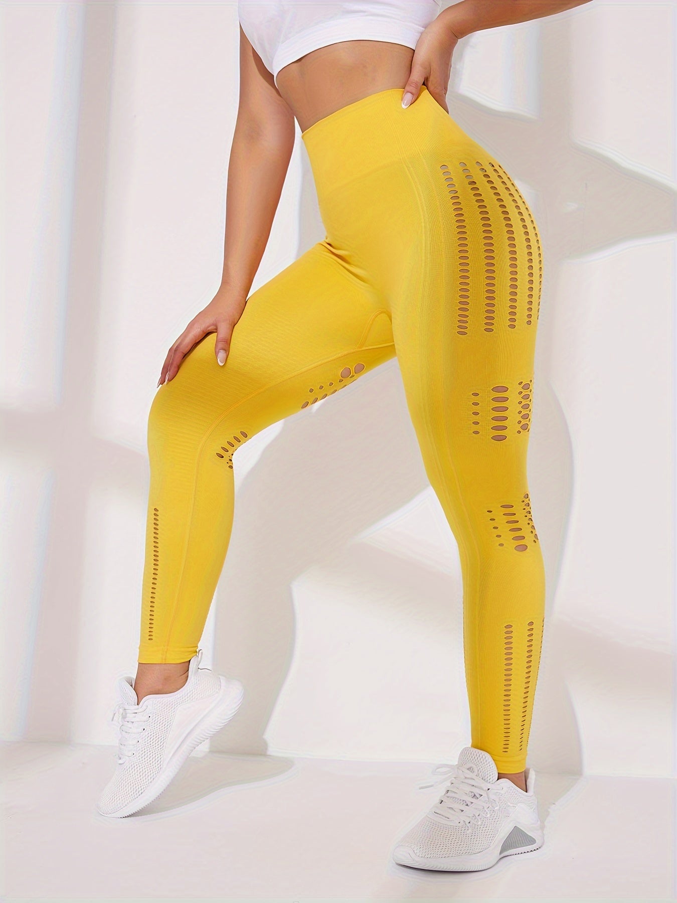 High Waisted Yoga Workout Pants Stretch Leggings