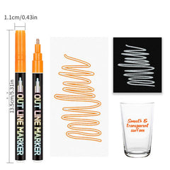 Easter Colors Outline Markers - Set of 8, 12, 20