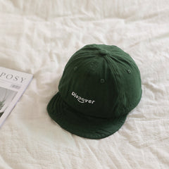 Kids Sunshade Baseball Cap w/ Letter Embroidery, Adjustable for Outdoor Sport