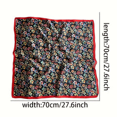 Flower Pattern Gauze Scarf Necke....