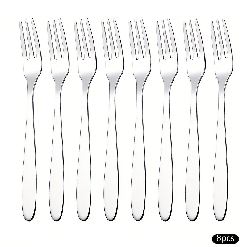 Stainless Steel Serving Fork for Fruits Salads Desserts Noodles