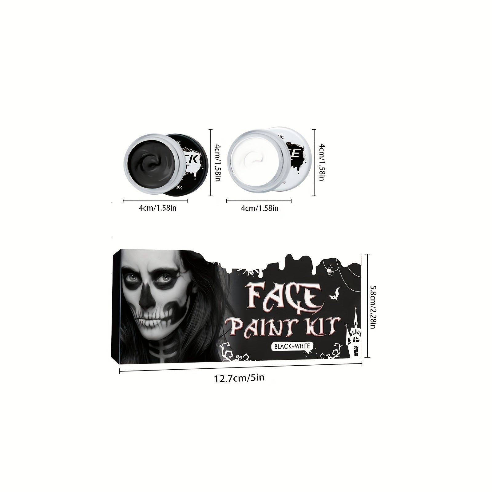 Halloween Makeup Face Body Paint Kit