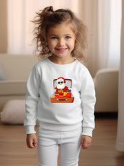 Santa In The Box Girls Sweatshirt Fall Winter