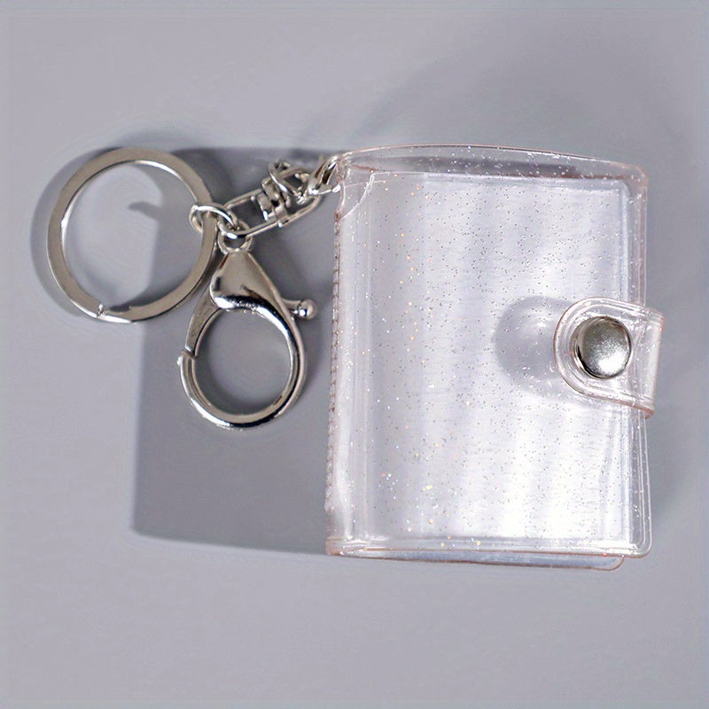 Men's Mini Photo Album Keychain 1 Inch 2 Inch Photo Storage Book