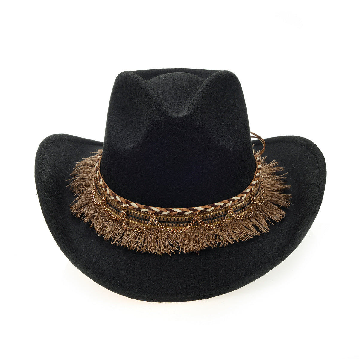British Style Fedora Trilby Hat Women Jazz Big Brim Hat Vintage Cowboy
