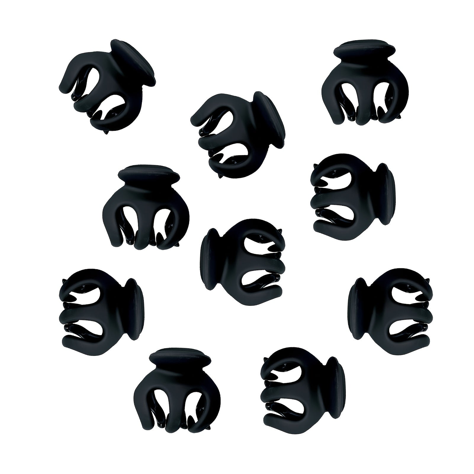 10pcs Mini Hair Claw Clips PVC Hair Accessories for Girls