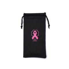 Pink Ribbon Cancer Warrior Glasses Bag