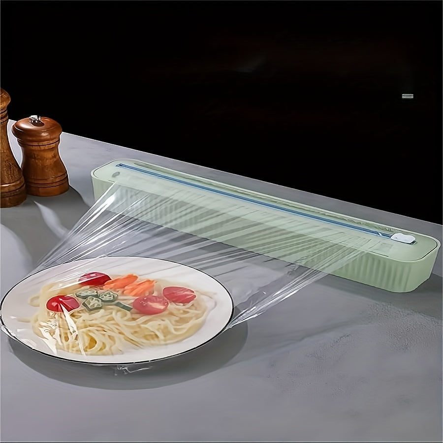 Plastic Wrap Dispenser with Cutter Kitchen Organizer