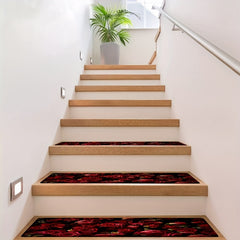 12pcs Non Slip Rose Stair Treads Indoor Carpet Runner Mats