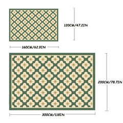 Flower Print Floor Mat Thick Cashmere Bedside Carpet