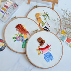 DIY Embroidery Material Bag Embroidery Kit Hanging Painting Decorative