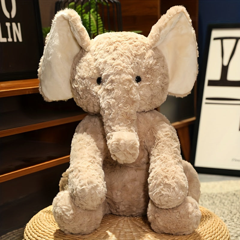 Adorable Elephant Plush Toy Throw Pillow Soft Home Decor Gift for Friends