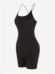 Sexy Spaghetti Romper Jumpsuit Cross Back Summer Clothing