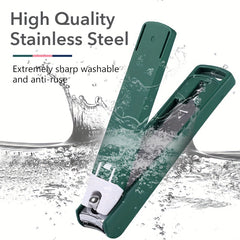 Stainless Steel Nail Clippers Fingernail & Toenail Cutter Manicure Tool